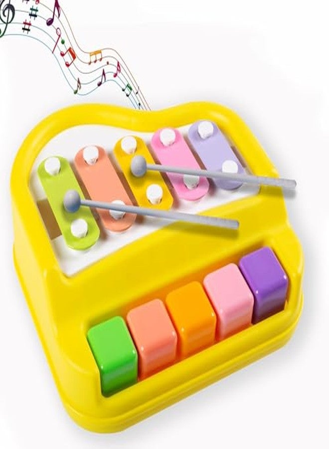 BANNI 2-in-1 Xylophone Piano Toy for Kids - Colorful Musical Instrument with Mallets | Early Learning Keyboard & Percussion Toy for Toddlers Ages 1-5 | Safe & Durable Gift - Image 1